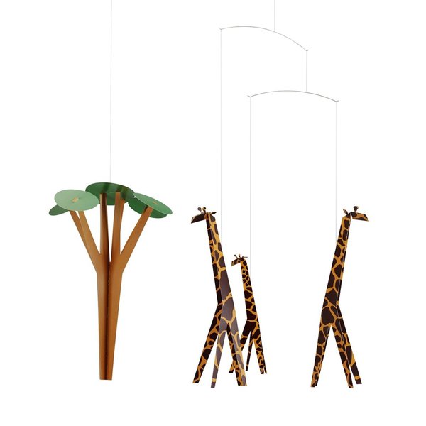 Flensted Mobile Giraffes on the Savannah